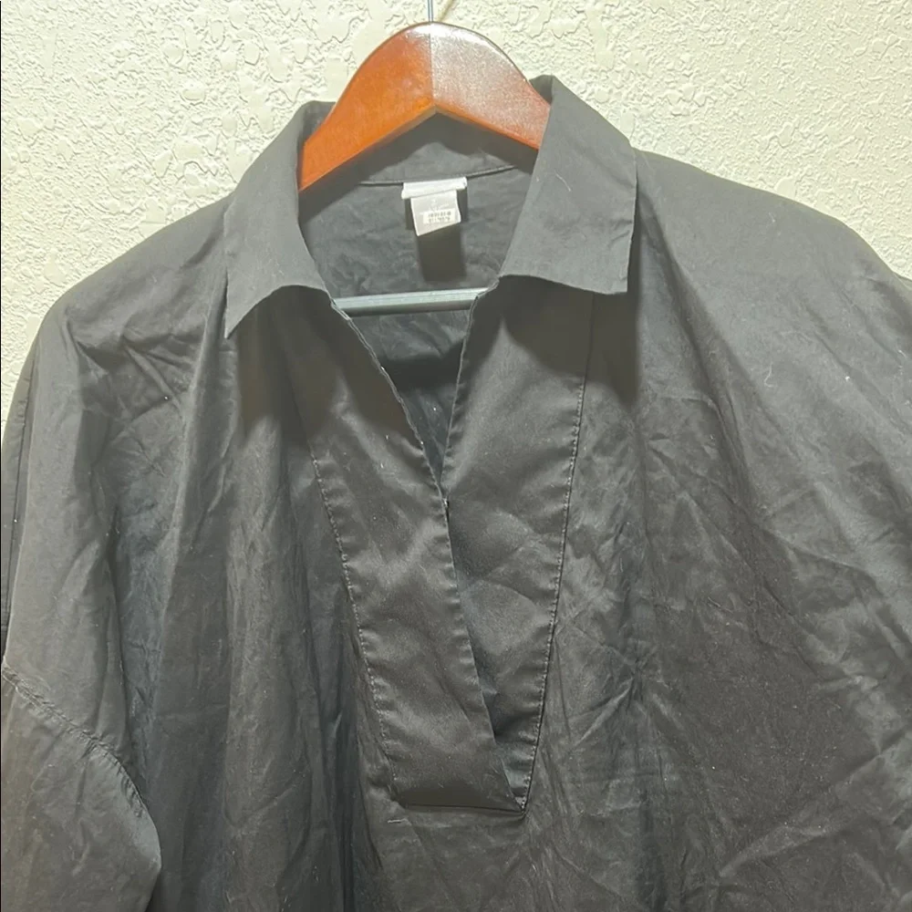 Chico’s  black blouse size 2 -u.s 12/14 GUC.. - Picture 6 of 11